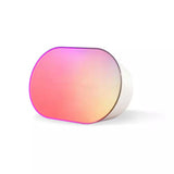 Luna 5 In. X 8 In. Oval White Integrated LED Multi-Color Smart Wi-Fi Dimmable Wall or Table Lamp